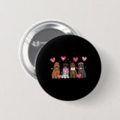Vrouwen Goldendoodle Moeder Valentijnsdag Goldendo Ronde Button 5,7 Cm (Voorkant /achterkant)