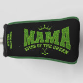 Vrouwen Golf MAMA KONINGIN VAN DE GROENE Custom PU Golfheadcover (Voorkant)