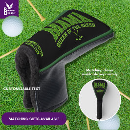 Vrouwen Golf MAMA KONINGIN VAN DE GROENE Custom PU Golfheadcover