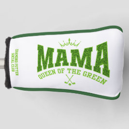 Vrouwen Golf MAMA KONINGIN VAN DE GROENE Custom PU Golfheadcover