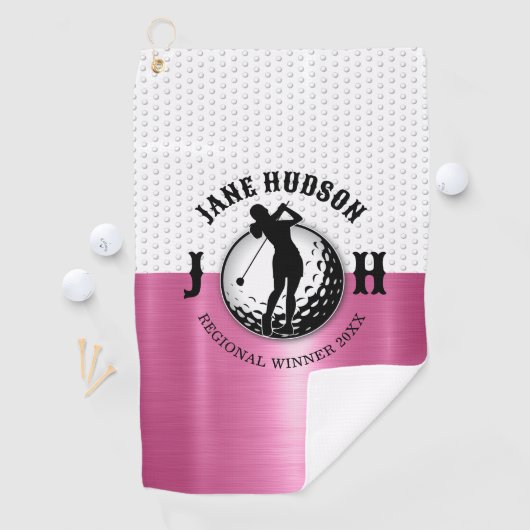 Vrouwen Golf Monogram Ontwerp Golfhanddoek