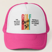 Vrouwen GOLF QUEEN Custom Trucker Pet (Voorkant)