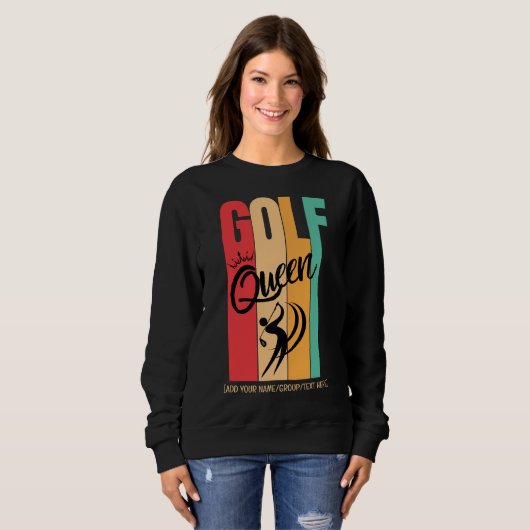 Vrouwen GOLF QUEEN  Kleuren Custom Name Trui