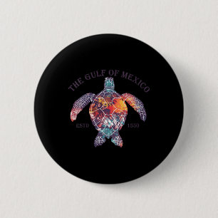 Vrouwen Golf van Mexico Schildpad Grappig V-hals Ronde Button 5,7 Cm