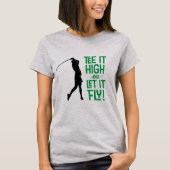 Vrouwen Golfer Golf Humor Grappige Sport Leuke Quo T-shirt (Voorkant)