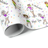 Vrouwen Golfer vieren inpakpapier (Rol Hoek)