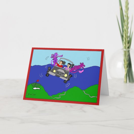 Vrouwen Golfers Wenskaart Kaart (Voorkant)