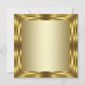 Vrouwen Gouden Diamanten Glam Verjaardagsfeest Kaart (Achterkant)