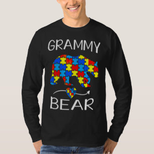 Vrouwen Grammy Beer Autism Awareness Support A A A T-shirt