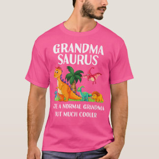 Vrouwen Grandmasaurus Grandma Saurus Vrouwen Dinos T-shirt