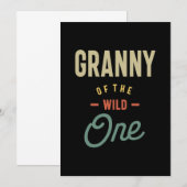 Vrouwen Granny van de wilde grootmagift Kaart (Voorkant / Achterkant)