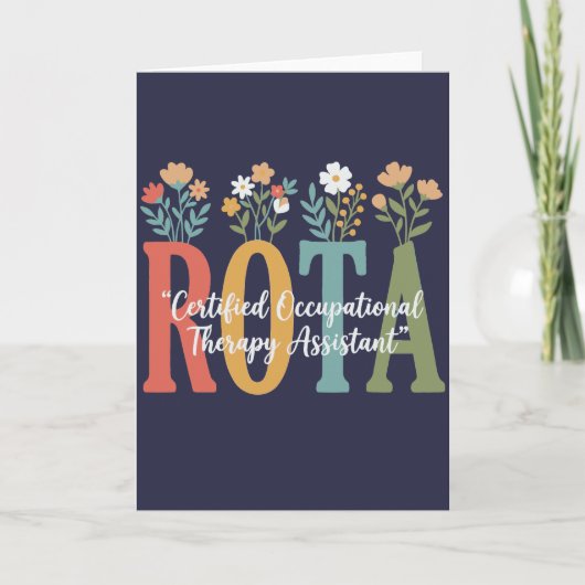 vrouwen grappig bloemig COTA gecertificeerd beroep Kaart (Voorkant)