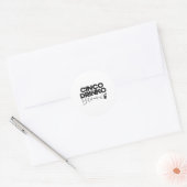 Vrouwen Grappig Cinco de Mayo Mexicaanse Cinco de Ronde Sticker (Envelop)