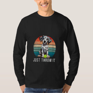 Vrouwen Grappig Dalmatische Puppy Hondeneigenaar L T-shirt