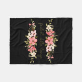 Vrouwen Grappig Foxtrot Tango Delta Vrouwen Bloem  Fleece Deken (Voorkant (Horizontaal))
