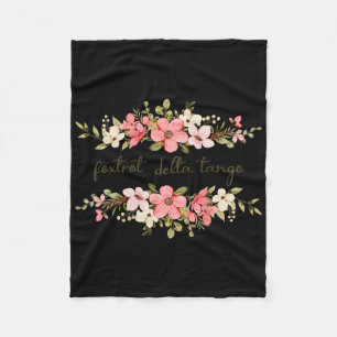 Vrouwen Grappig Foxtrot Tango Delta Vrouwen Bloem  Fleece Deken