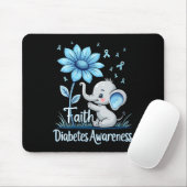 Vrouwen Grappig Geloof Olifant Zonnebloem Ribbon D Muismat (Met muis)