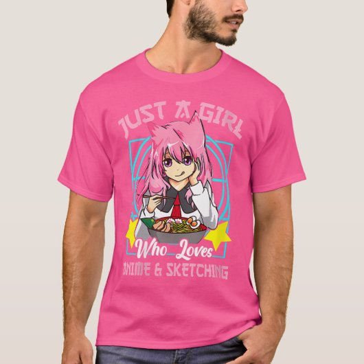 Vrouwen grappig gewoon een meisje dat houdt van an t-shirt (Voorkant)