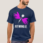 Vrouwen Grappig Hoe Ik Speel Darts Teamgenoot Dart T-shirt (Voorkant)