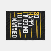 Vrouwen Grappig Huwelijk Gift Hilarische Bruidegom Fleece Deken (Voorkant (Horizontaal))