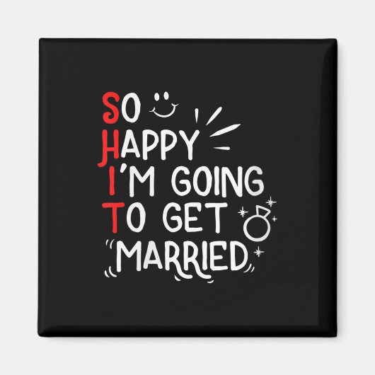 Vrouwen Grappig Huwelijk Gift Hilarische Bruidegom Magneet (Voorkant)