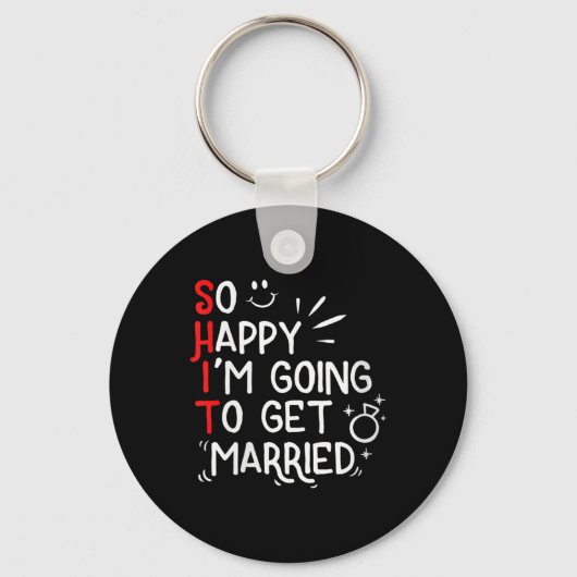 Vrouwen Grappig Huwelijk Gift Hilarische Bruidegom Sleutelhanger (Voorkant)