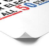 Vrouwen grappig ja op 50 eerlijke verkiezingen in poster (Hoek)