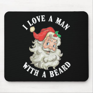 Vrouwen Grappig Kerstman Kerst Ik hou van een Man Muismat