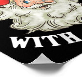 Vrouwen Grappig Kerstman Kerst Ik hou van een Man  Poster (Hoek)