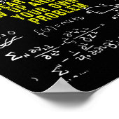 Vrouwen Grappig Lieve Wiskunde opgroeien en oploss Poster (Hoek)