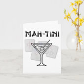 Vrouwen Grappig Mahjong Martini Tail Mah Jong V-ha Kaart (Gele Bloem)