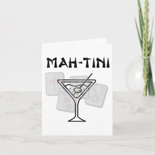 Vrouwen Grappig Mahjong Martini Tail Mah Jong V-ha Kaart