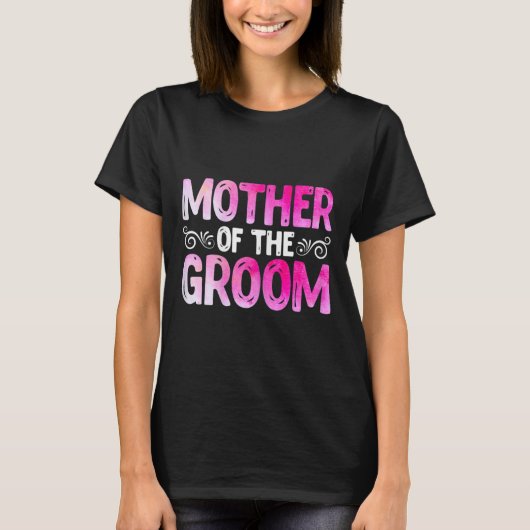 Vrouwen Grappig Moederdag Bruidsfeest Wedding Mot T-shirt (Voorkant)