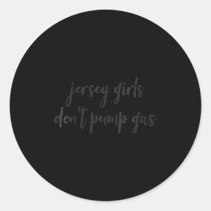 Vrouwen grappig New Jersey vrouwen, Jersey meisjes Ronde Sticker