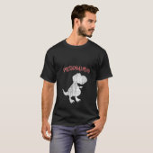 Vrouwen Grappig Pregosaurus Zwanger Dinosaurus Hal T-shirt (Voorkant volledig)