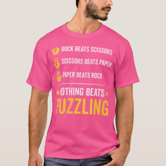 Vrouwen Grappig Puzzel Puzzel Oplossen Spel L T-shirt