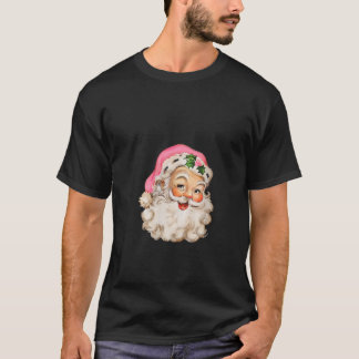 Vrouwen Grappig  Roze Kerstman Roze Kerstmis T-shirt