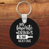 Vrouwen grappig sarcastisch drinken alcohol beledi sleutelhanger (Voorkant)