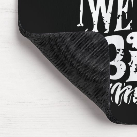 Vrouwen Grappig Skeleton Grap We bijten niet veel Muismat (Hoek)