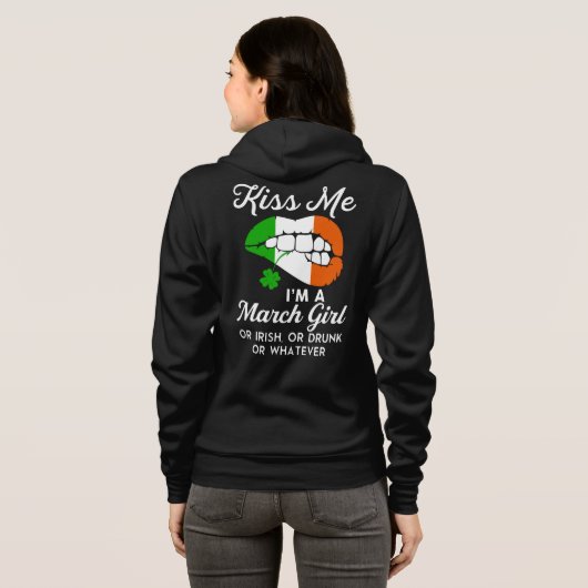 Vrouwen grappig St.Patrick’s Day Hoodie (Achterkant volledig)