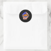 Vrouwen grappig super milieubescherming ronde sticker (Tas)