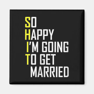 Vrouwen Grappig Trouwen Sarcastische Bruidegom Bru Magneet