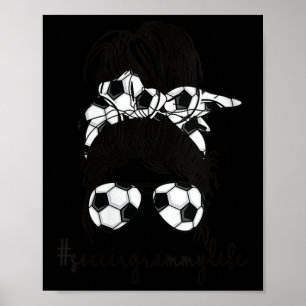 Vrouwen Grappig Voetbal Grammy Life Voetbalspeler Poster