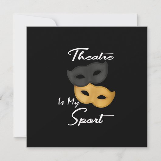 Vrouwen Grappige Actrice Theater Maskers Gift Bedankkaart (Voorkant)