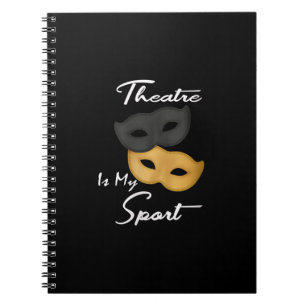 Vrouwen Grappige Actrice Theater Maskers Gift Notitieboek