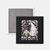 Vrouwen Grappige bruid en bruidegom Motief van de  Magneet (Voorkant / Achterkant)