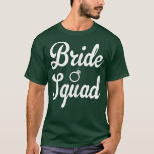 Vrouwen grappige bruid squad vrijgezellenfeest bru t-shirt