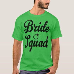 Vrouwen grappige bruid squad vrijgezellenfeest bru t-shirt