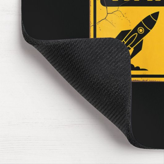 Vrouwen Grappige Ruimte Kan Voortdurend Over Ruimt Muismat (Hoek)