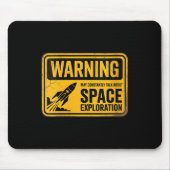 Vrouwen Grappige Ruimte Kan Voortdurend Over Ruimt Muismat (Voorkant)